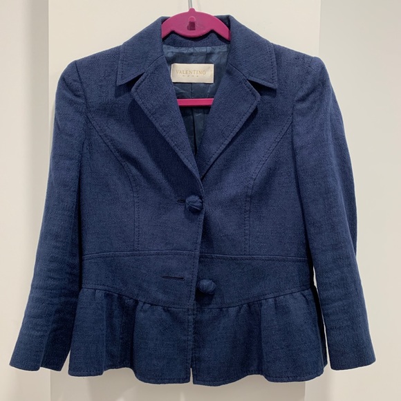 Valentino Blue Blazer women’s size 42/6 - Picture 3 of 8